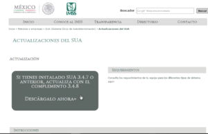 Programa Sua NUEVA VERSION DE SUA-IMSS • CANACAR